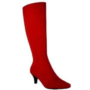 Impo Womens Size 7M~ Red Namora Eco Suedy Stretch Dress Boots NEW.